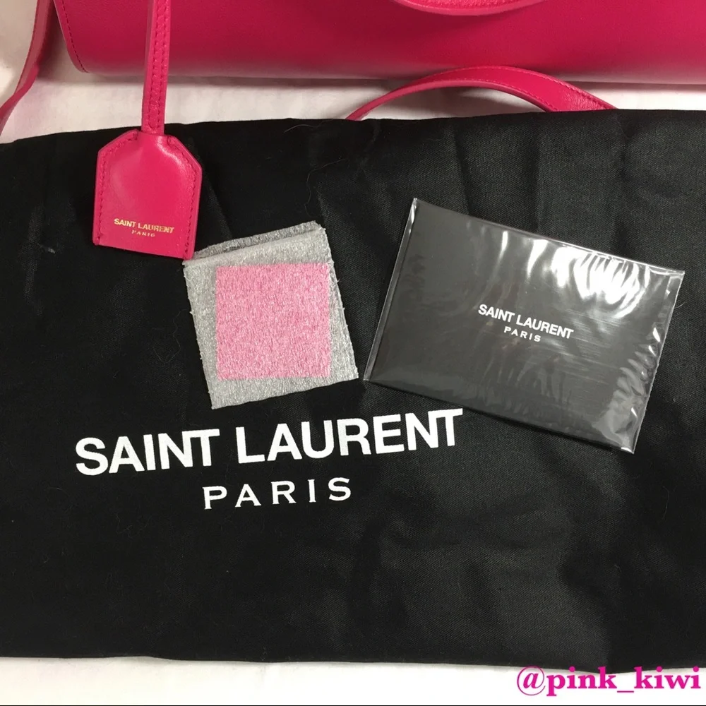 Saint Laurent Small Cabas Leather Satchel